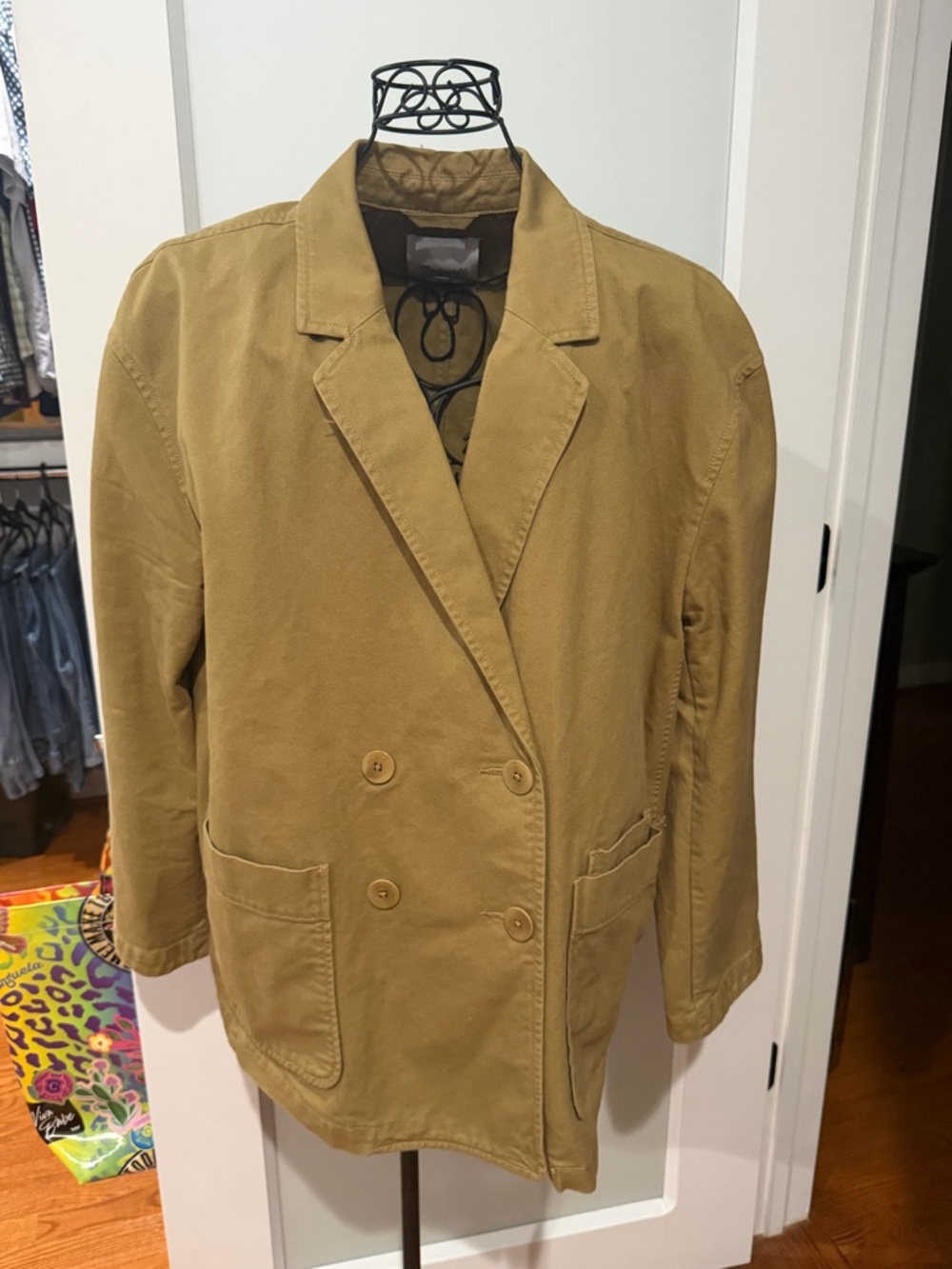 Madewell Cotton Tan Utility Blazer/Sports Coat- XL Women’s